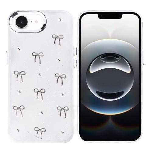 iPhone 16E Uyumlu Kamera Korumalı Kiraz-Fiyonk Figürlü Silikon Kapak