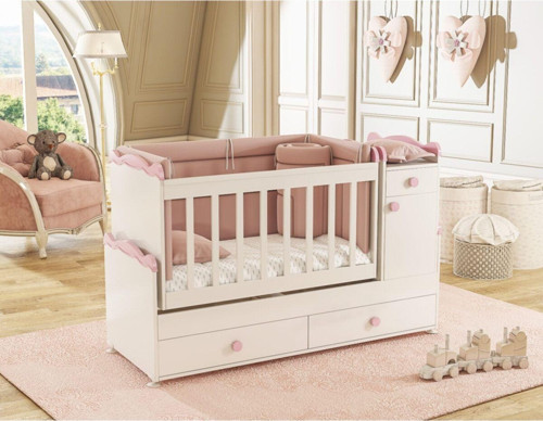Rose Büyüyen Bebek Odasi Takimi