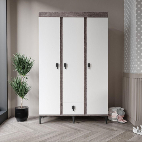 Sahra 950 3 Kapılı Bebek Odası Takımı Beyaz