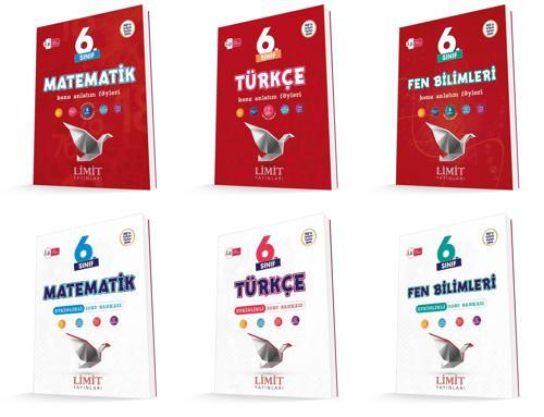 Limit 2026 6. Sınıf Matematik + Türkçe + Fen Konu Anlatım + Soru Seti 6 Kitap Güncel Müfredat