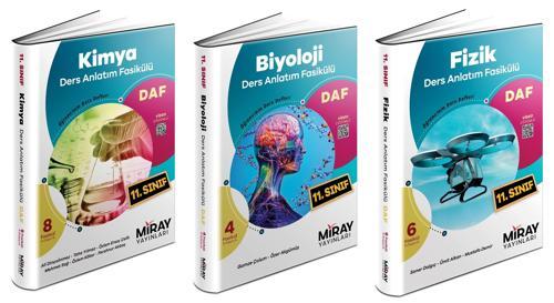 Miray 2024 11. Sınıf Matematik + Fizik + Kimya + Biyoloji Ders Anlatım Fasikülleri Seti 4 Kitap