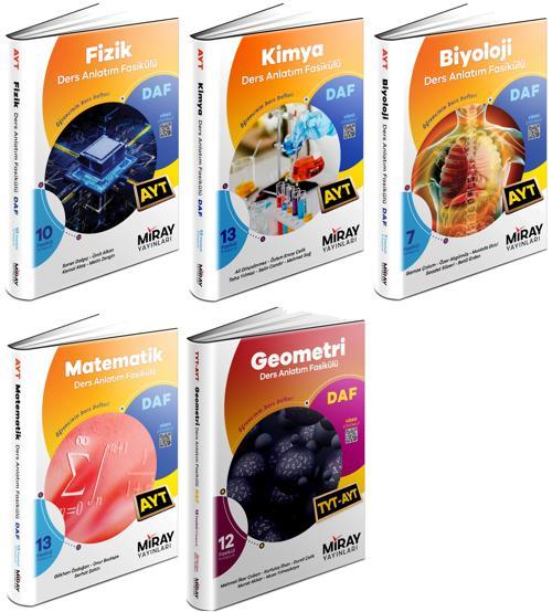 Miray 2025 Ayt Sayısal Ders Anlatım Fasikülleri Seti 6 Kitap