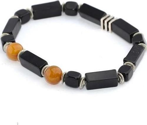 2'li Hematit ve Kesme Oltu Taşı Bileklik