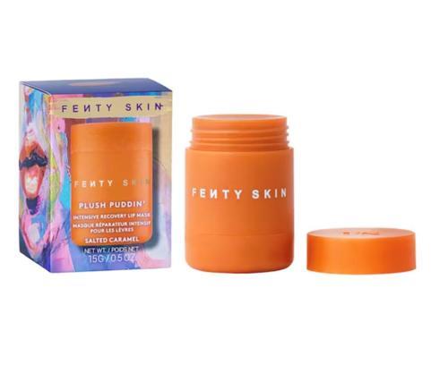 FENTY SKIN Plush Puddin'Salted Caramel  - Dolgunlaştırıcı ve onarıcı dudak maskesi 15 g
