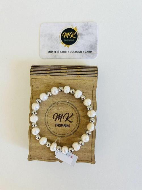 GERÇEK İNCİ BİLEKLİK | ÖZEL KUTUSUNDA | MÜŞTERİ KARTLI MK.018.001