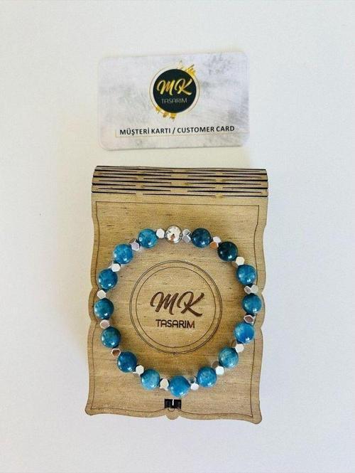 GERÇEK APATİT -HEMATİT TAŞI BİLEKLİK MK.020.004