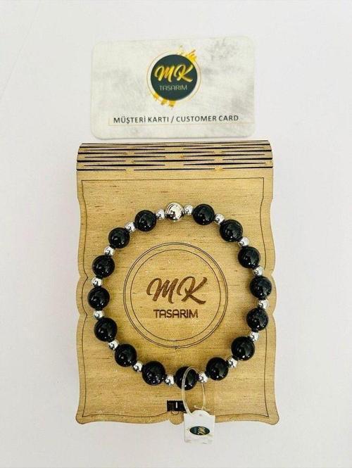 Gerçek Yıldız Taşı Bileklik (ARA KÜÇÜK TAŞLAR HEMATİT TAŞIDIR) Mk.020.018