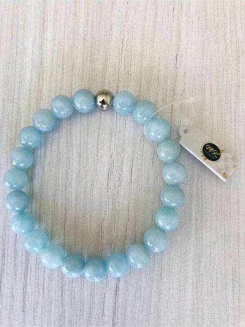Gerçek Mavi Kuvars Taşı Bileklik