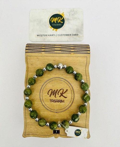 GERÇEK YEŞİM TAŞI BİLEKLİK MK.020.017