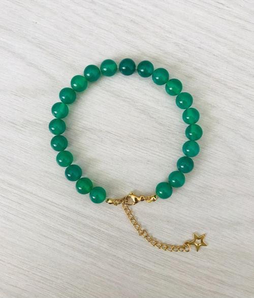 GERÇEK YEŞİL AKİK BİLEKLİK (A+ KALİTE ) MKT2025020