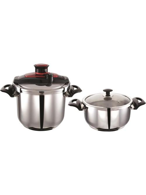 Eco 6,5lt+4lt Düdüklü Set Kırmızı