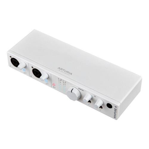 MiniFuse 4: Beyaz | 4-Giriş / 4-Çıkış, 24-bit 192 kHz, MIDI, USB-C taşınabilir ses kartı