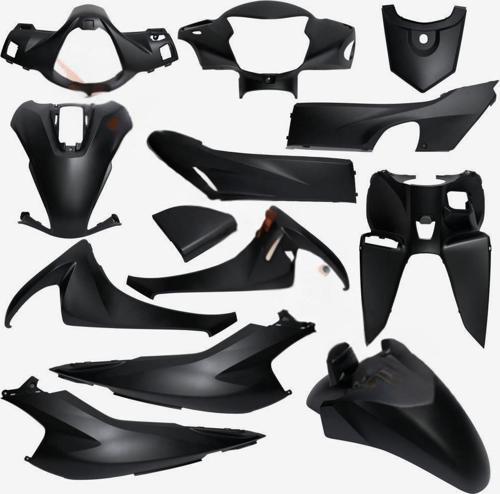 HONDA DIO MAT SİYAH KAPORTA SETİ MONERO