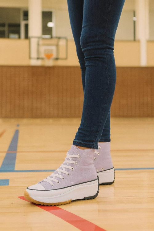 Kadın Genç Kız Çocuk Run Star Canvas Sneaker Spor Ayakkabı