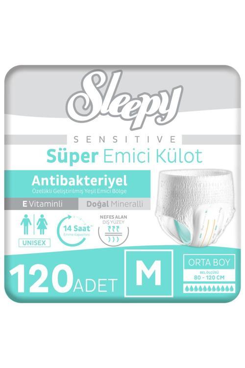 Sensitive Antibakteriyel Emici Külot Medium 30x4 120 Adet