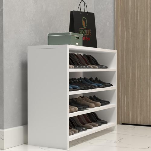 ayakkabılık konevi mat beyaz suntalam 065*080*30 onaltı çift ayakkabı kapasitesi arkalıksız