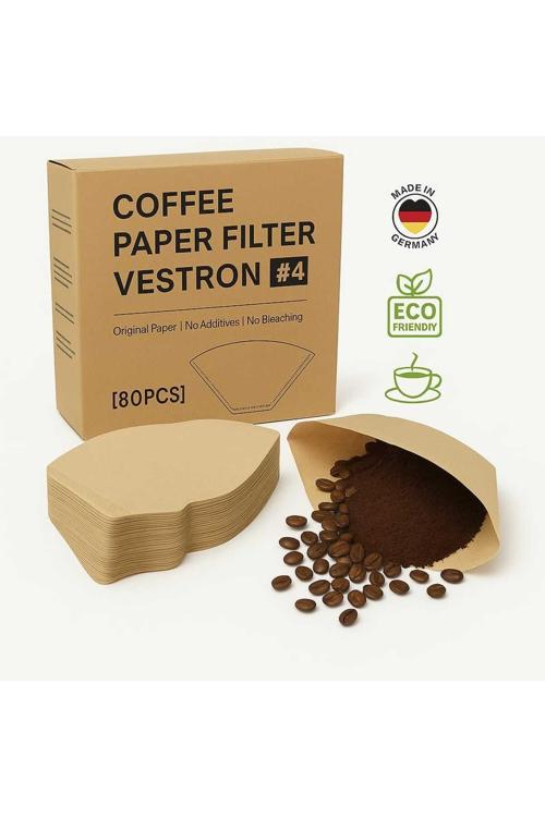 Filtre Kahve Kağıdı No:4 80'Li (1 Paket 80 Adet) Vcw