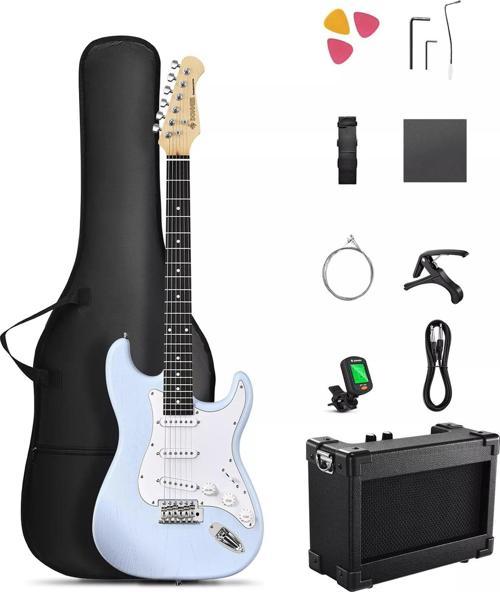 DST-80 ST Elektro Gitar Seti (Sonic Blue)