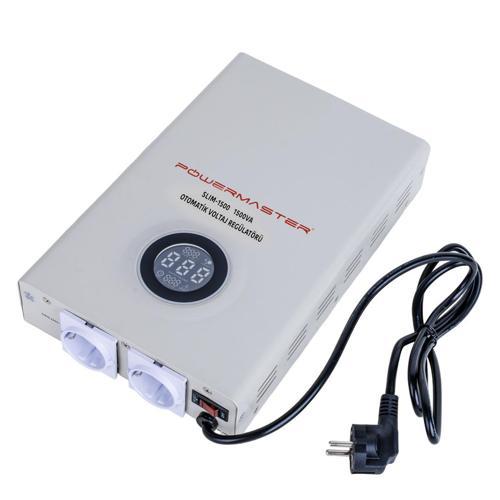 SLIM-1500 OTOMATİK 900 WATT 1500VA VOLTAJ REGÜLATÖRÜ (5060)