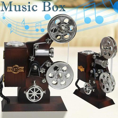 Çocuk Odası Hediyesi için Dekoratif Film Makineli Müzik Kutusu