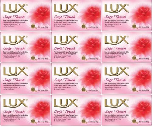 Lux Sabun 80GR Soft Touch (Yumuşak Dokunuş) (12 Li Set)