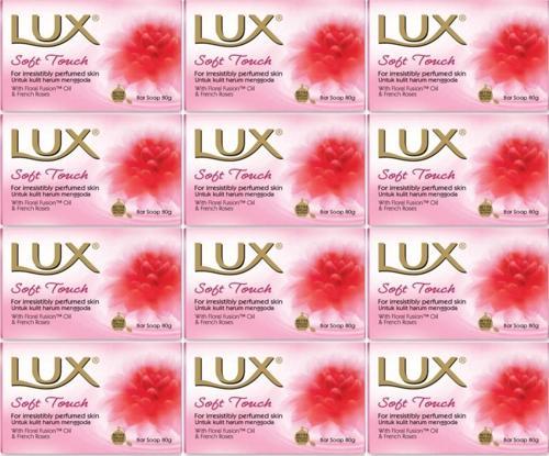 Lux Sabun 80GR Soft Touch (Yumuşak Dokunuş) (12 Li Set)