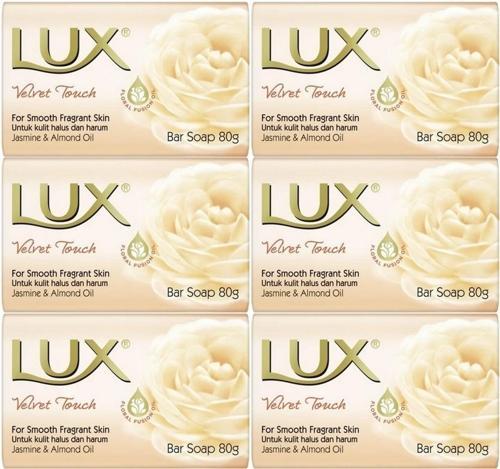 Lux Sabun 80GR Velvet Touch (Kadife Dokunuş) (6 Lı Set)