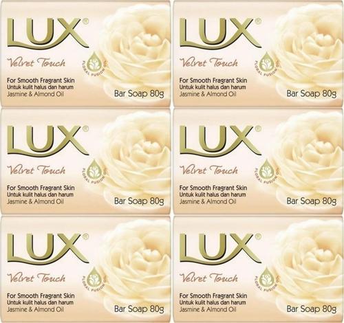 Lux Sabun 80GR Velvet Touch (Kadife Dokunuş) (6 Lı Set)