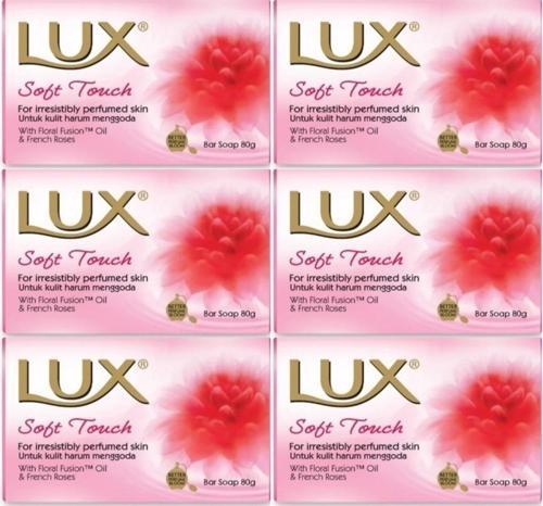 Lux Sabun 80GR Soft Touch (Yumuşak Dokunuş) (6 Lı Set)