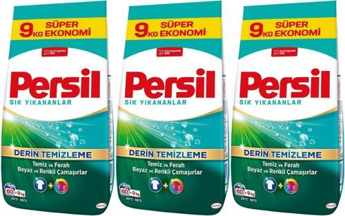 Matik Toz Çamaşır Deterjanı 27KG Sık Yıkananlar Beyaz ve Renkliler İçin (3PK*9KG)(180 Yıkama)