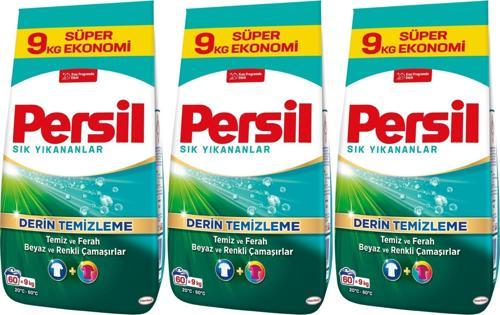 Matik Toz Çamaşır Deterjanı 27KG Sık Yıkananlar Beyaz ve Renkliler İçin (3PK*9KG)(180 Yıkama)
