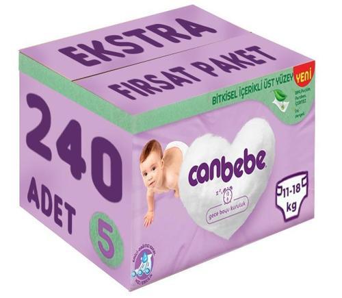 Bebek Bezi Beden:5 (11-18Kg) Junior 240 Adet Ekstra Fırsat Pk
