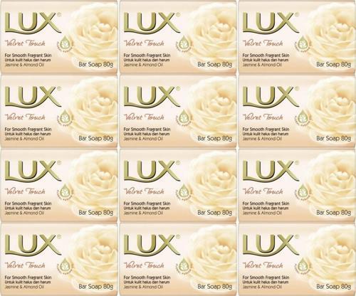 Lux Sabun 80GR Velvet Touch (Kadife Dokunuş) (12 Li Set)