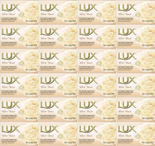 Lux Sabun 80GR Velvet Touch (Kadife Dokunuş) (24 Lü Set)