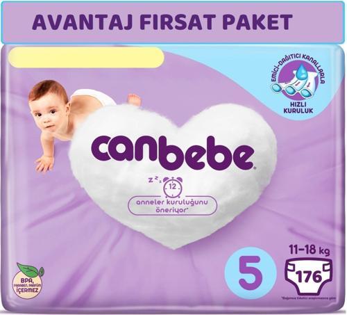 Bebek Bezi Beden:5 (11-18Kg) Junior 176 Adet Avantaj Fırsat Pk