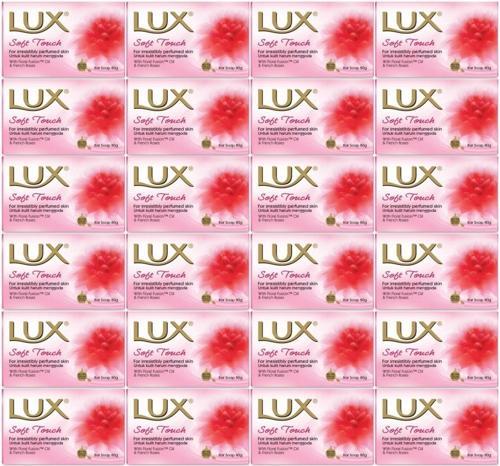 Lux Sabun 80GR Soft Touch (Yumuşak Dokunuş) (24 Lü Set)