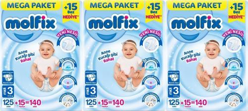Bebek Bezi Beden:3 (4-9KG) Midi 420 Adet Mega Aylık Fırsat Pk