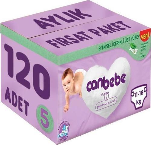 Bebek Bezi Beden:5 (11-18Kg) Junior 120 Adet Aylık Fırsat Pk