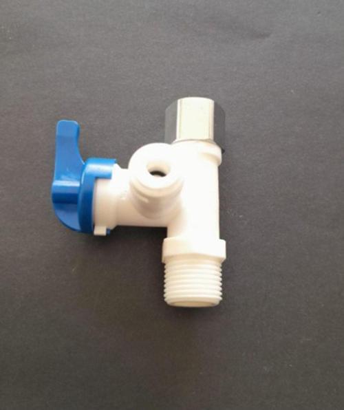 Su Arıtma Plastik Hat Alma Vanası Metal Rekorlu 3/8 - 1/4 -3/8