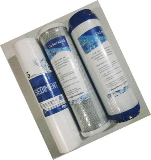 3 Lü Ön Filtre Seti Çift Karbonlu Ro Su Arıtma Cihazı Için