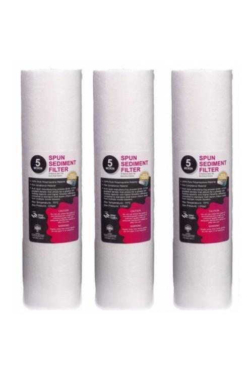 Su Arıtma Cihazı Filtresi 3Lü 5 Mikron Sediment Filtre Seti