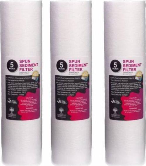Su Arıtma Cihazı Filtresi 3Lü 5 Mikron Sediment Filtre Seti