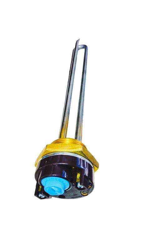 30 Cm 2000 W Krom Rezistans Ve Termostat 1 1 4" Çap Güneş Enerji Sistemi 42,20 Mm Çap