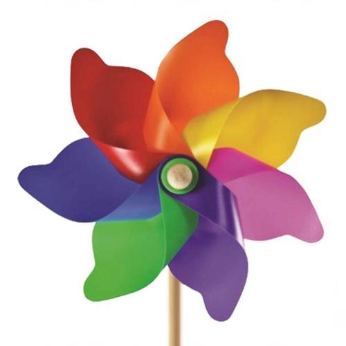 Nessiworld 7 Kanat 30 cm Gök Kuşağı Rüzgar Gülü