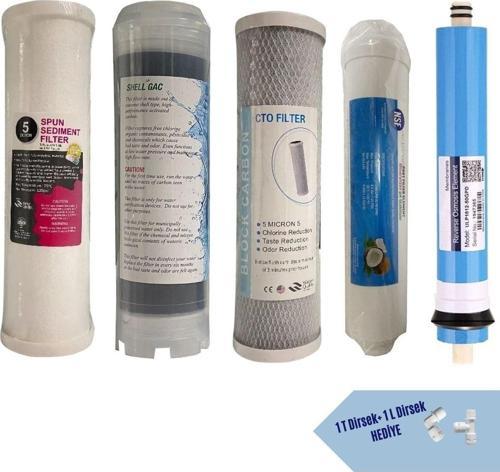 Ihlas Aura Cebilon Uyumlu Açık Kasa Su Arıtma 5'Li Lüx 10" Filtre Seti