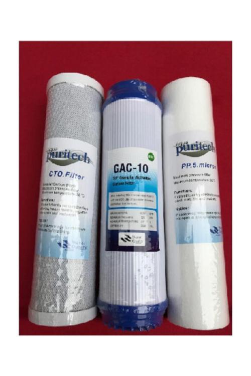 3 Lü Ön Filtre Seti Çift Karbonlu Ro Su Arıtma Cihazı Için