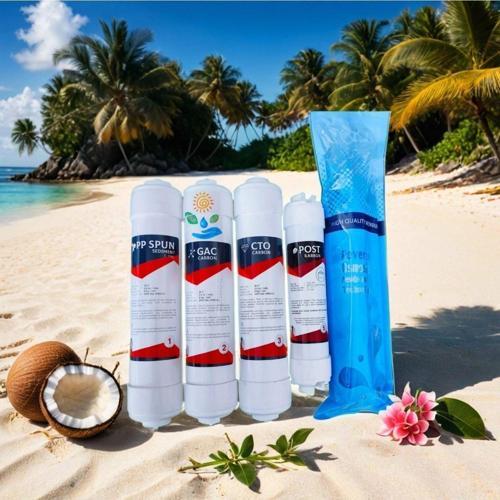 Su Arıtma Cihazı Filtresi Tüm Kapalı Kasa Marka Cihazlara Uyumlu 5'Li Filtre Çift Karbonlu