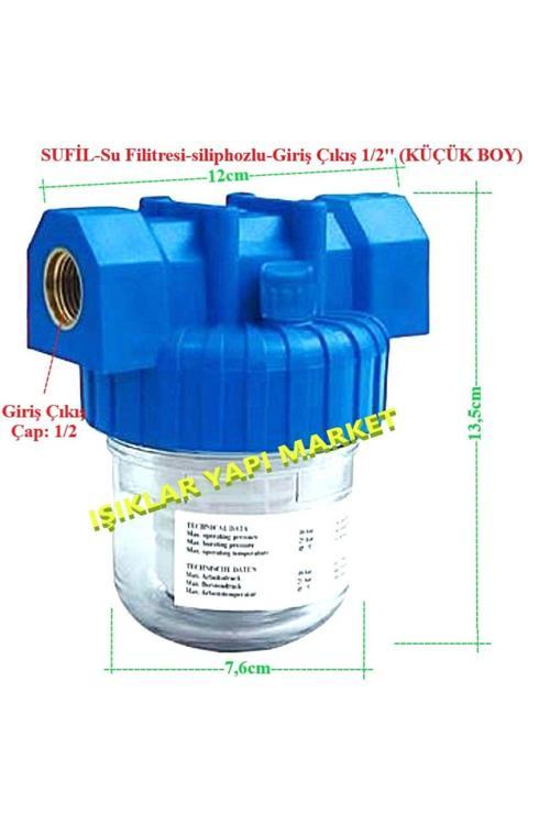 Su Filitresi-Su Sayaç Filtresi-Siliphozlu-Giriş Çıkış 1/2'' (Küçük Boy)