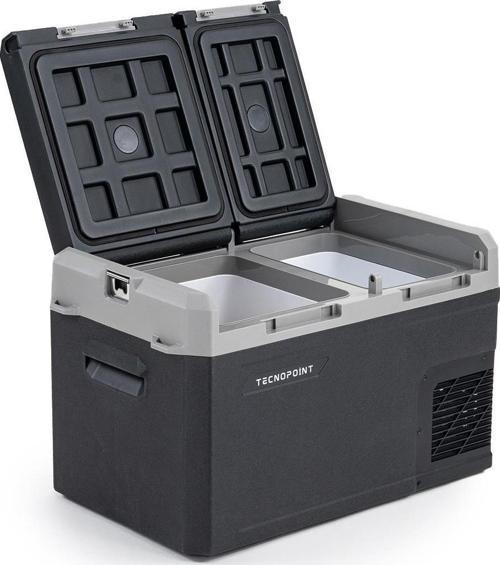 TC21-17 Çift Kapaklı 40 Litre Taşınabilir Araç Buzdolabı 12V/24V/220V Uyumlu