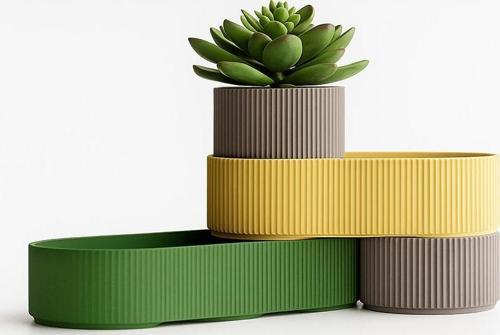 Minimalist Coklu Saksi Seti